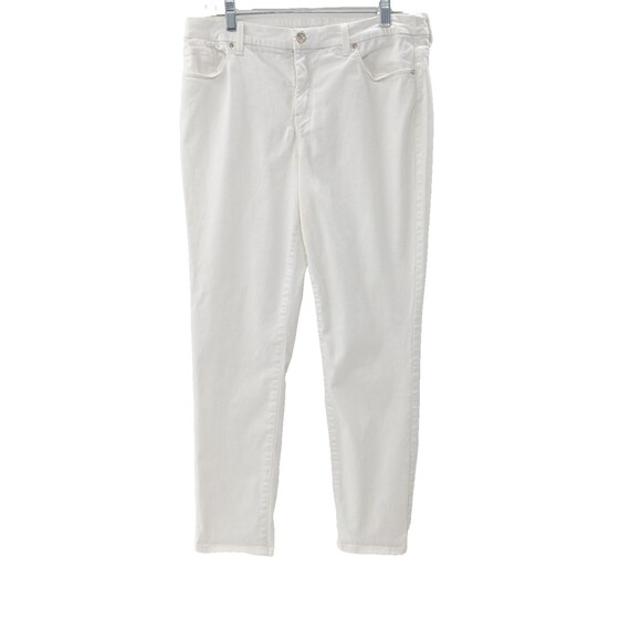 Chico's White So Slimming Girlfriend Ankle Jeans Super Soft Size 1.5 32'x26" - Picture 1 of 11